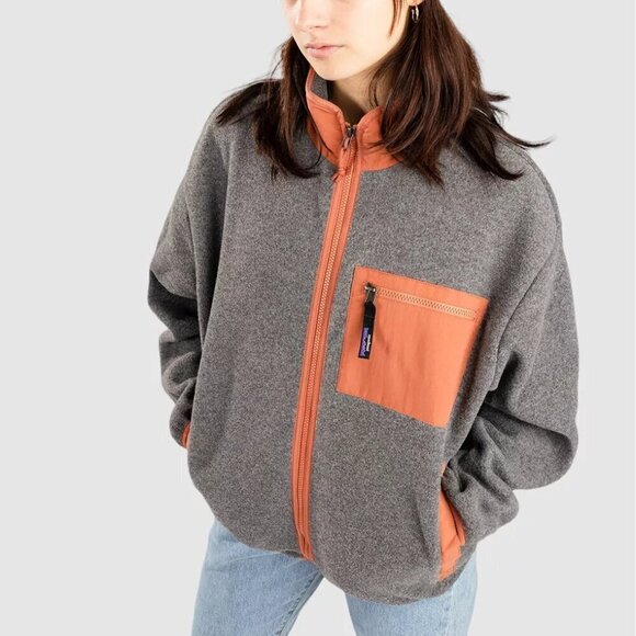 NWT Patagonia Synchilla Grey Fleece Winter Jacket - Picture 1 of 5